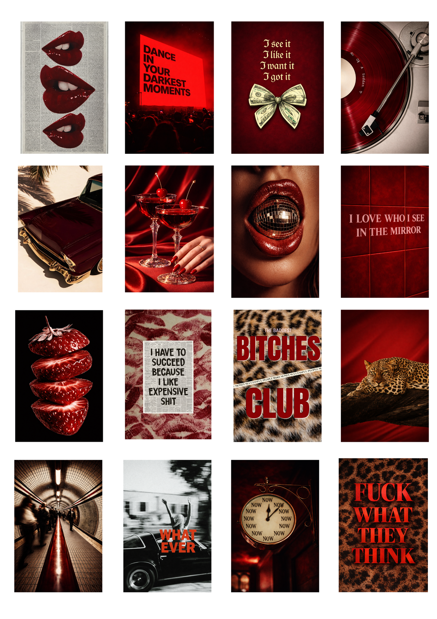 ROUGE - Aesthetic wall poster for room decor