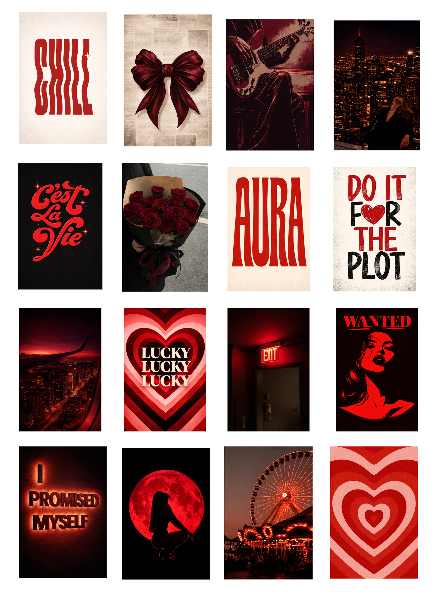 ROUGE - Aesthetic wall poster for room decor
